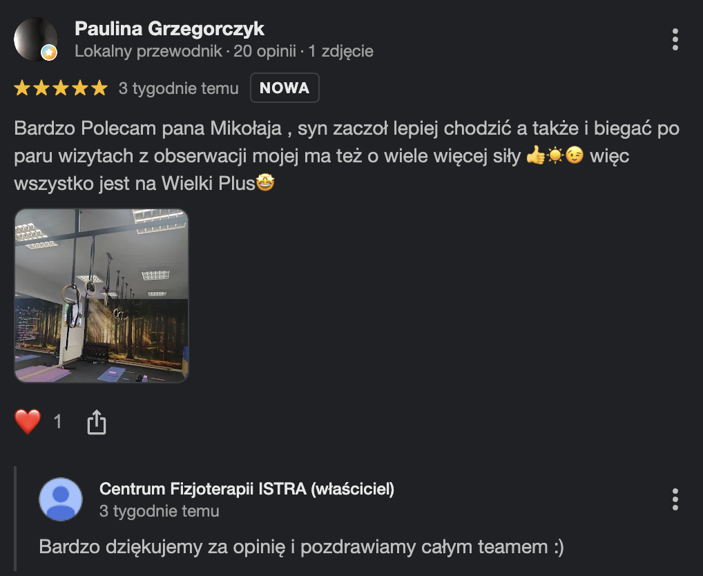 Opinia Google, Paulina Grzegorczyk